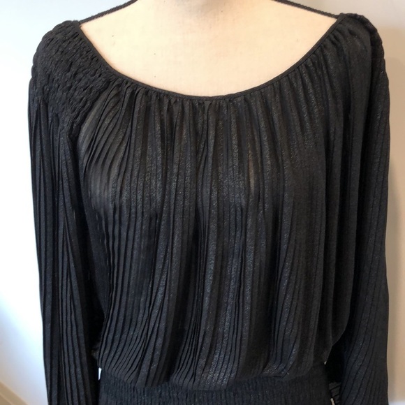 MSSP Max Studio Specialty black LBD bodycon with  butterfly sleeves SZ S - Picture 2 of 12